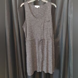 Olive and Oak XL Womens Gray Sleeveless Romper Sundress